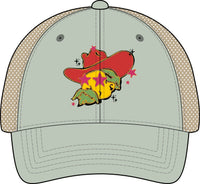 Women's Washed Mesh-Back Cap, Preppy Mascot hat, Girly Colonel Reb Cap, Ole Miss Rebels Athletics, College Football Accessory, SEC
