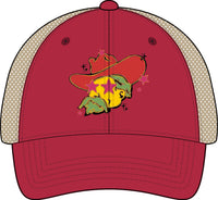 Women's Washed Mesh-Back Cap, Preppy Mascot hat, Girly Colonel Reb Cap, Ole Miss Rebels Athletics, College Football Accessory, SEC