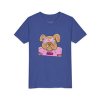 Bulldogs with Pink Stars Bella Canvas Youth T-shirt