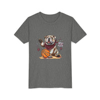 Bella Canvas Bulldogs Basketball Youth Tee, Perfect for Sports Lovers, Kids T-Shirt, MSU Bulldogs, Starkville MS