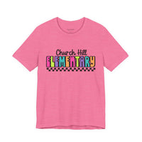 'Church Hill Elementary' Bella Canvas Teacher T-shirt