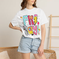 Fri-Yay Fizzy Pop Cartoon Letters Comfort Colors T-Shirt