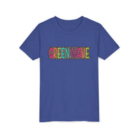 Colorful Leopard 'Green Wave' Youth Bella Canvas T-shirt