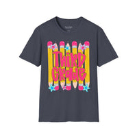 Third Grade Pencil Graphic T-shirt — Cute Back-to-School Tee for Teachers