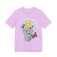 'Let Your Light Shine' Autism Awareness Bella Canvas Unisex Short-sleeve T-shirt
