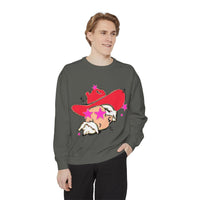 Preppy Mascot, Ole Miss Rebels, Colonel Reb Comfort Colors Garment Dyed Unisex Sweatshirt, College Football, SEC outfit
