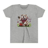 Bella Canvas Youth Vintage Bulldog Pride Football t-shirt, MSU Bulldogs, Starkville MS, Athletics, College Football, Bulldog Pride
