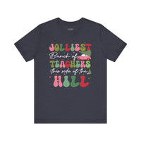 Jolliest Bunch of Teachers Christmas Bella Canvas Women's Tshirt