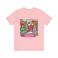 Festive Cityscape Tee for Holiday Cheer, Unisex T-Shirt, Christmas Gift, Cute Casual Wear, Colorful Tee for Celebrations, Holiday [...]