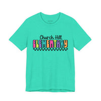 'Church Hill Elementary' Bella Canvas Teacher T-shirt
