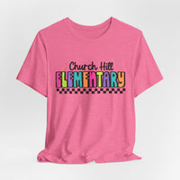 'Church Hill Elementary' Bella Canvas Teacher T-shirt