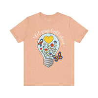 'Let Your Light Shine' Autism Awareness Bella Canvas Unisex Short-sleeve T-shirt