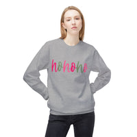 Cheerful 'Ho Ho Ho' Sweatshirt for Everyday Joy, Cozy Gift for Friends, Relaxed Style for Celebrations, Cute Casual Wear, Gildan Softstyle