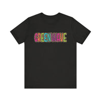 Colorful Green Wave Women's Bella Canvas T-shirt