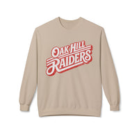 'Oak Hill Raiders' Crewneck Sweatshirt — Vintage Retro School Spirit Pullover