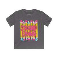 Second Grade Kids T‑Shirt — Colorful Pencil Back‑to‑School Tee