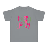 'Holly Jolly' Comfort Colors Youth T-shirt for Christmas