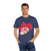 Preppy Mascot, Ole Miss Rebels, Colonol Reb Comfort Colors Garment Dyed Unisex Tee, College Football t-shirt