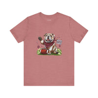 Cute Bella Canvas Vintage Bulldog Pride Football T-shirt, Unisex Short Sleeve Shirt, Athletics, Sports Fan Shirt, Starkville MS