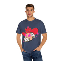 Preppy Mascot, Ole Miss Rebels, Colonol Reb Comfort Colors Garment Dyed Unisex Tee, College Football t-shirt