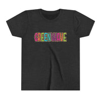 Vibrant Youth Tee - 'Greenwave' Design for Summer Fun, Colorful Kids Shirt, Trendy Graphic Tee, Perfect for Birthdays, Gifts, Playtime