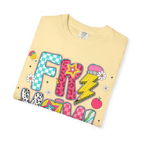 Fri-Yay Fizzy Pop Cartoon Letters Comfort Colors T-Shirt