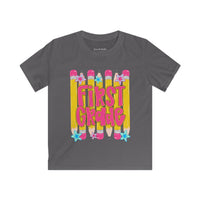 First Grade Kids T‑Shirt — Pencil Back-to-School Tee