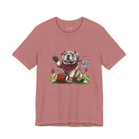 Vintage Bulldog Pride Football Bella Canvas Unisex T-shirt