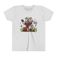 Bella Canvas Youth Vintage Bulldog Pride Football t-shirt, MSU Bulldogs, Starkville MS, Athletics, College Football, Bulldog Pride