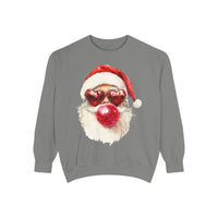 Santa Bubble Blowing Comfort Colors Unisex Sweatshirt