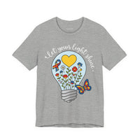 'Let Your Light Shine' Autism Awareness Bella Canvas Unisex Short-sleeve T-shirt