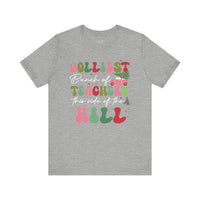 Jolliest Bunch of Teachers Christmas Bella Canvas Women's Tshirt