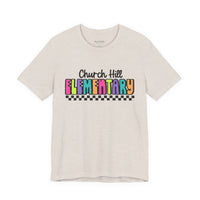 'Church Hill Elementary' Bella Canvas Teacher T-shirt