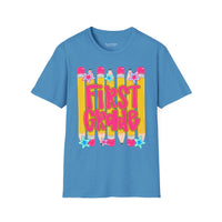First Grade Women's T‑Shirt — Cute Back to School Pencil Design