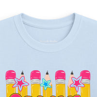 Second Grade Kids T‑Shirt — Colorful Pencil Back‑to‑School Tee
