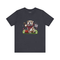 Cute Bella Canvas Vintage Bulldog Pride Football T-shirt, Unisex Short Sleeve Shirt, Athletics, Sports Fan Shirt, Starkville MS