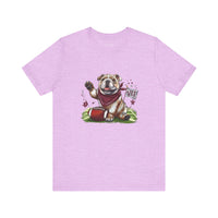 Vintage Bulldog Pride Football Bella Canvas Unisex T-shirt