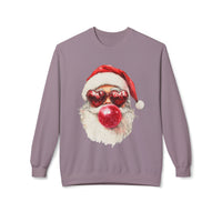 Santa Blowing Bubble Christmas Unisex Gildan Soft-style Crewneck Sweatshirt