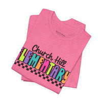 'Church Hill Elementary' Bella Canvas Teacher T-shirt