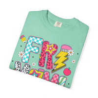 Fri-Yay Fizzy Pop Cartoon Letters Comfort Colors T-Shirt