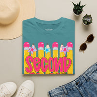 Second Grade T-Shirt — Cute Pencil School Tee for Teachers