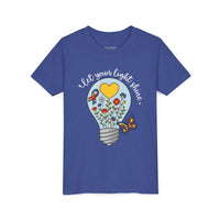 Inspirational Bella Canvas Youth Tee: Let Your Light Shine, Kids T-Shirt, Motivational Gift, Summer Wear, Autism Awareness