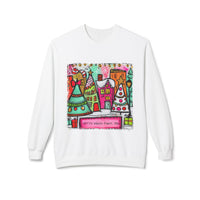 Festive Holiday Fleece Sweatshirt with Colorful Christmas Design, Cozy Crewneck, Perfect for Winter Celebrations, Gift for Him/Her, [...]