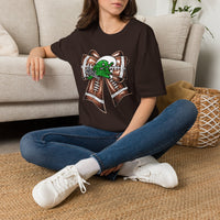 'Green Wave' Glitter Bow Gildan Soft-style T-shirt