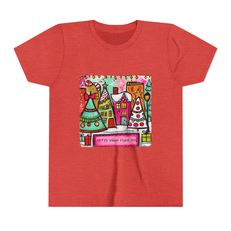 Festive Youth Tee - Christmas Shirt, Holiday Gift, Kids T-Shirt, Colorful Winter Apparel, Cute Seasonal Wear