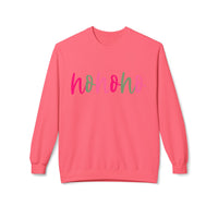 Cheerful 'Ho Ho Ho' Sweatshirt for Everyday Joy, Cozy Gift for Friends, Relaxed Style for Celebrations, Cute Casual Wear, Gildan Softstyle