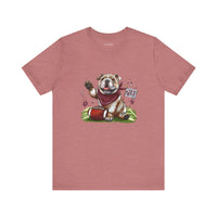 Vintage Bulldog Pride Football Bella Canvas Unisex T-shirt