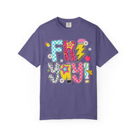 Fri-Yay Fizzy Pop Cartoon Letters Comfort Colors T-Shirt