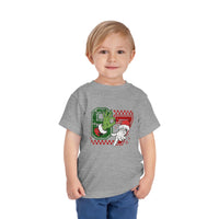 Bella Canvas Toddler Christmas Tee, 67 Grinch and Santa t-shirt