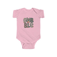 Baby Girl Camo Gobble Thanksgiving Turkey Infant Bodysuit, Fall Onesie, Rabbit Skins Toddler Romper, Cute Kids Clothing, Gift for New